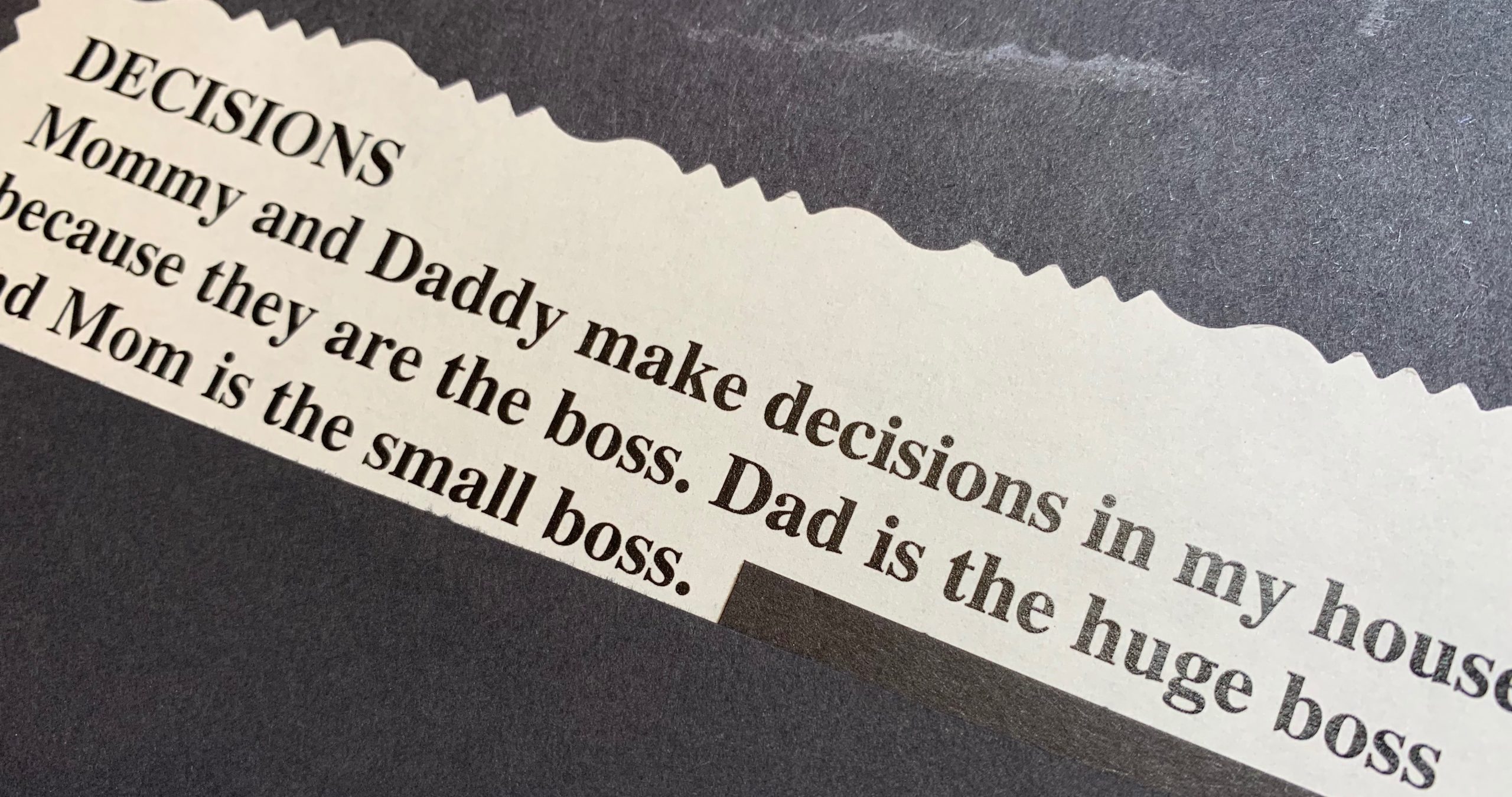The Huge Boss, the Small Boss, and Dogs That Don’t Listen